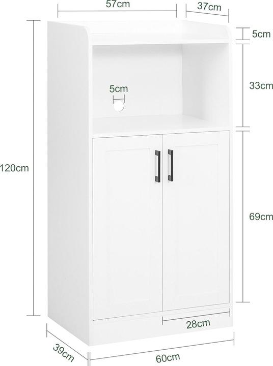 Produktbild SoBuy Küchenschrank (60 x 120 x 39 cm)