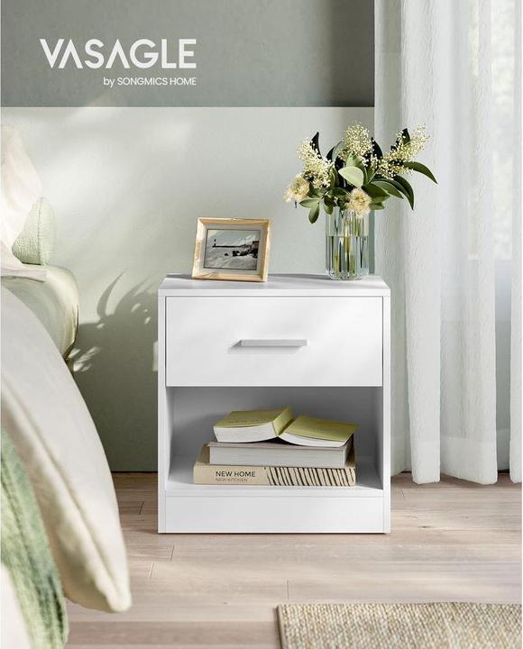 Produktbild Vasagle Nachttisch weiss 39,0 x 28,0 x 41,0 cm