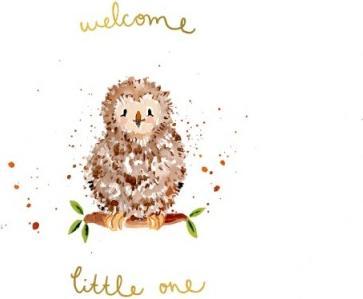 Produktbild Louise Mulgrew Glückwunschkarte welcome little one - Eule - von