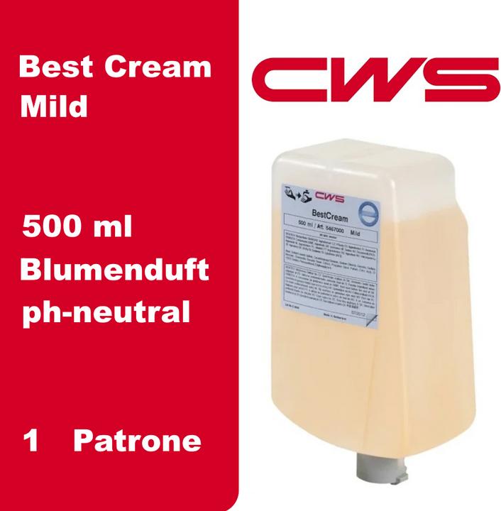 Produktbild CWS Flüssigseife Best Cream Mild Inhalt: 0,5 l Inhalt: 0,5 l (Flüssigseife, 500 ml)