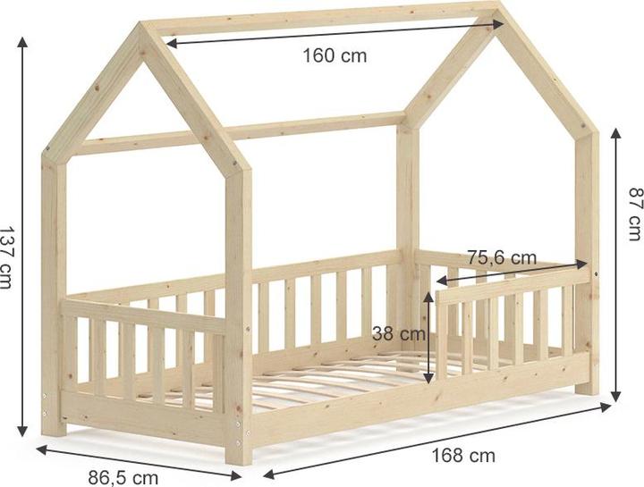 Image du produit VitaliSpa Hausbett Wiki (80 x 160 cm)
