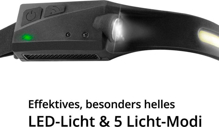 Produktbild Stahlwerk LED Stirnlampe ALS-350 ST mit integriertem Akku 5 Licht-Modi (350 lm)