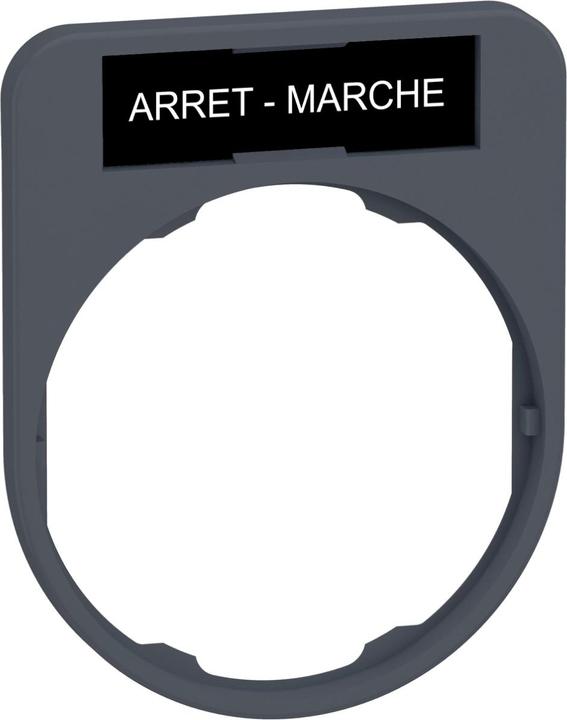 Actual product image Schneider Electric Label holder 40x50mm, with label ARRET- ZBYF2166C0