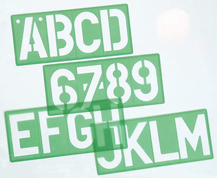 Actual product image Linex Lettering stencil standard (50 mm)