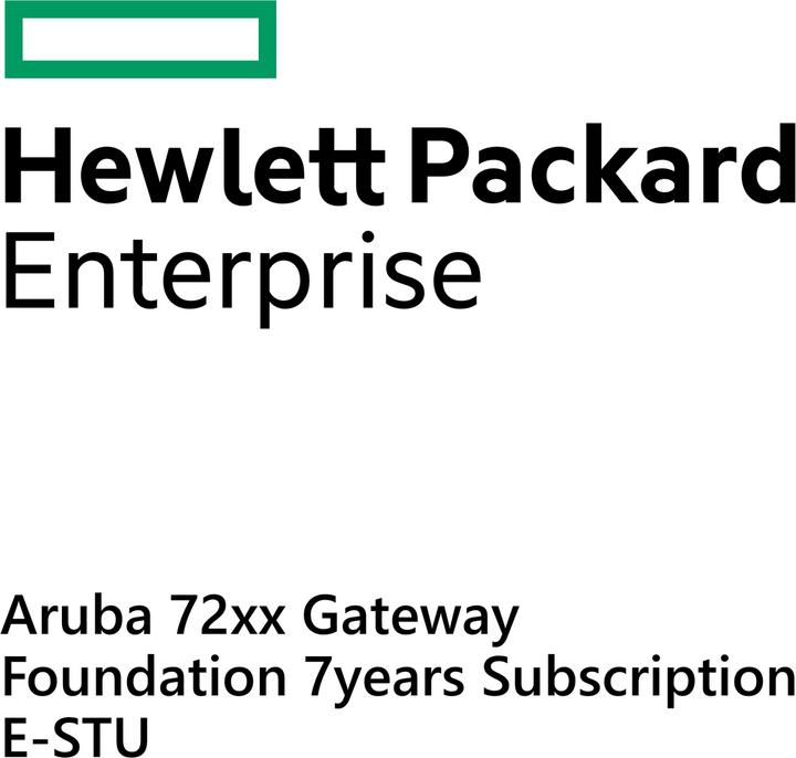 HPE E Aruba 72xx Gateway, Foundation 7yr Subscription, E-STU (1 Devices)