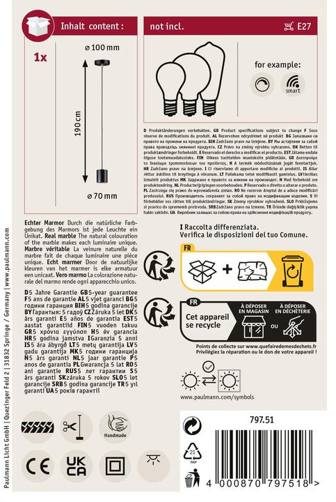 Image du produit Paulmann Neordic Nordin (E27)