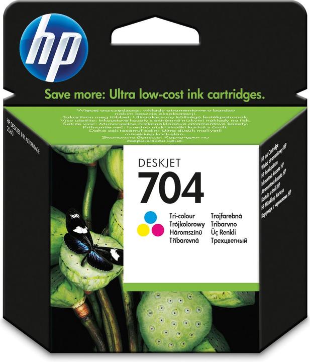 Actual product image HP 704 - Colour (Cyan, Magenta, Yellow) - Original (M, C, Y)
