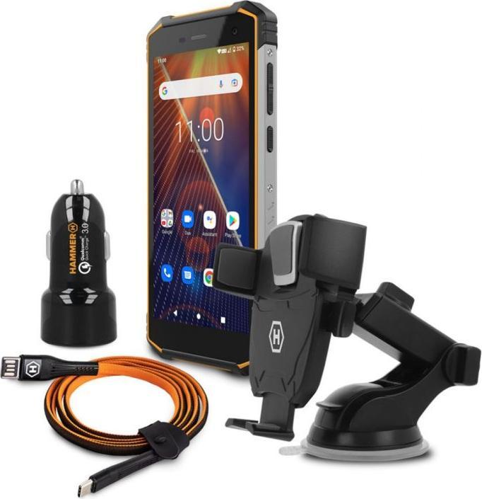 Produktbild Myphone Hammer Energy 2 Eco Dual Juodas Extreme Pack (32 GB, Schwarz, 5.50", Dual SIM, 13 Mpx)