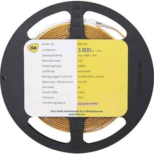 Actual product image EGB COBLED StripeRoll IP2024VDC 46W5m 3000K (500 cm, Indoor)
