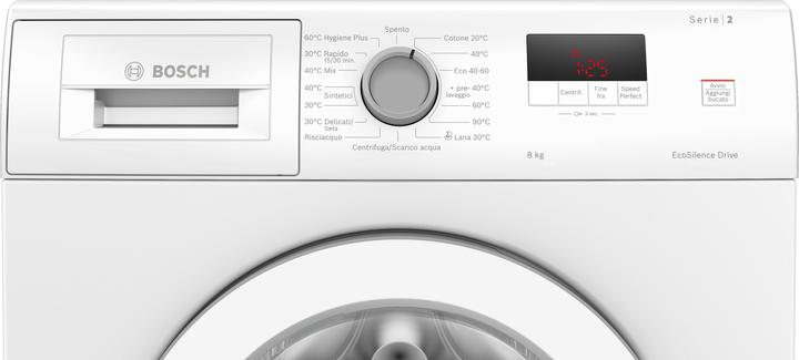 Produktbild Bosch Hausgeräte Serie 2 FrontladerWaschmaschine 8 kg 1200 UmC ITModell (8 kg, Links, EU-Stecker)