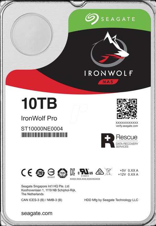 Produktbild Seagate IronWolf Pro (10 TB, 3.5", CMR)
