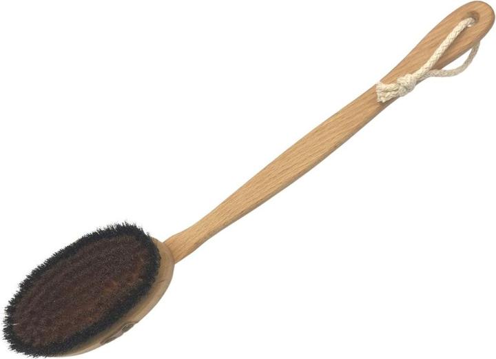 Herba Body&Spa.Badebürste, Bronzedraht/Rosshaar, Buche, FSC 100%