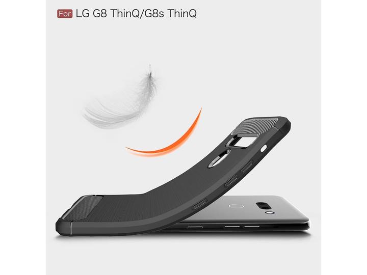 Produktbild Screenguard LG G8S ThinQ Hülle Carbon Brushed Soft TPU (LG G8s ThinQ)