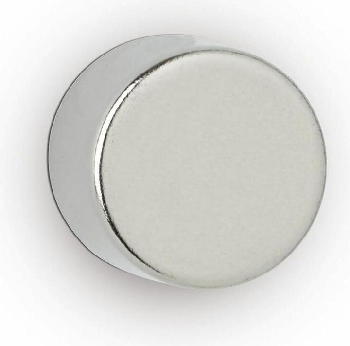 Immagine prodotto Maul Magnete a disco al neodimio 10 mm forza di tenuta 4 kg argento diametro 10 mm altezza 10 (10 x)