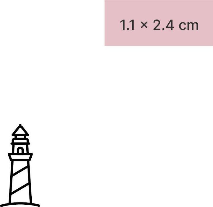 Produktbild minink Temporäres Tattoo – Leuchtturm