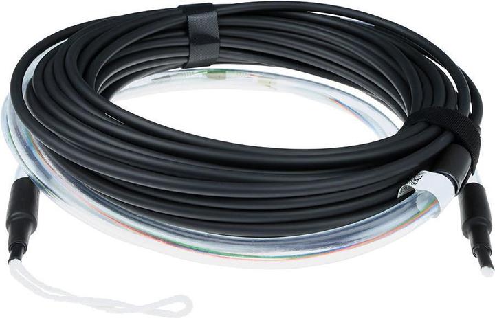 Immagine prodotto 170 metri di cavo multimodale 50/125 OM4 per interni/esterni 4 fibre con connettori LC (UTP, CAT8.1, 170 m)