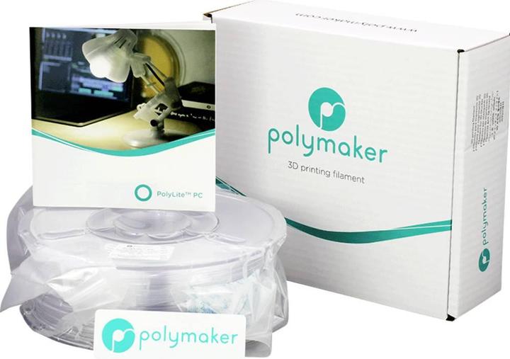 Image du produit Polymaker PolyLite PC Transparent 2,85 mm 1.000 g (Carbone, 2.85 mm, 1000 g, Transparent)