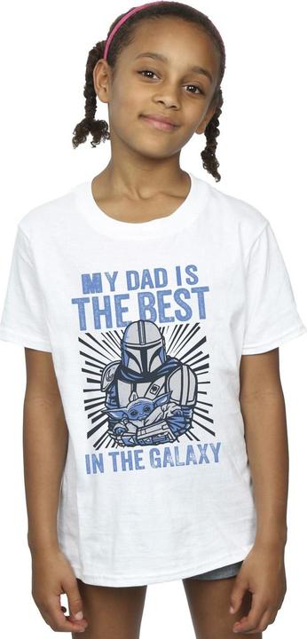Immagine prodotto Star Wars Mandalorian Best Dad Maglietta Ragazze (128)