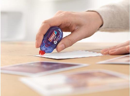 Actual product image tesa 2x mini adhesive roller permanent