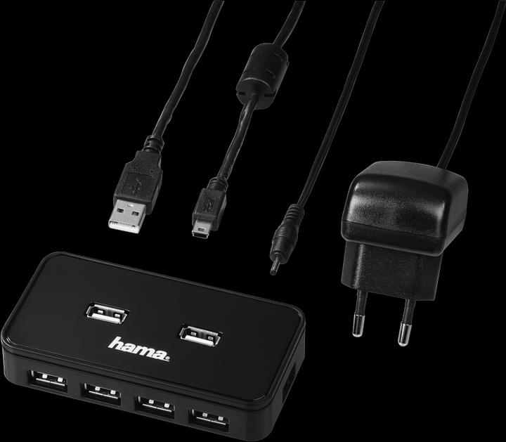 Produktbild Hama USB 2.0 Hub 1:7 (USB-A, 7 Ports)