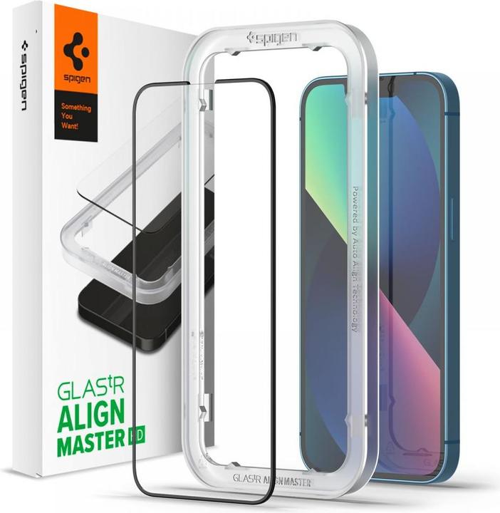 Produktbild Spigen Alm Glass (1 Stück, Apple iPhone 13, Apple iPhone 13 Pro)