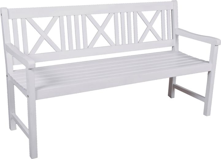 Produktbild Garden Pleasure Gartenbank Malmö 985068 weiss Holz 154,0 cm