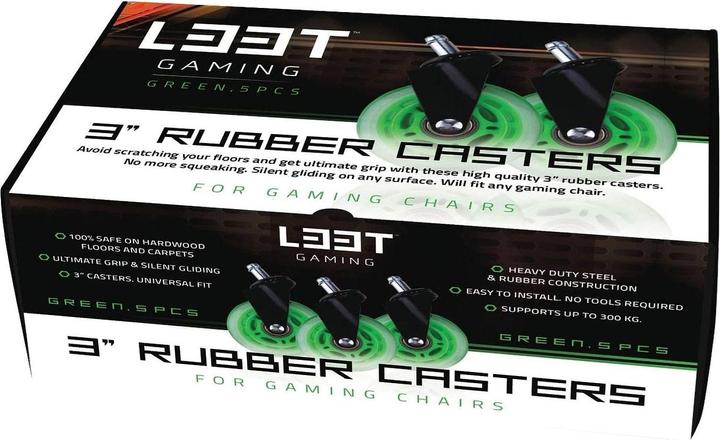 Actual product image L33T Castors for gaming chairs