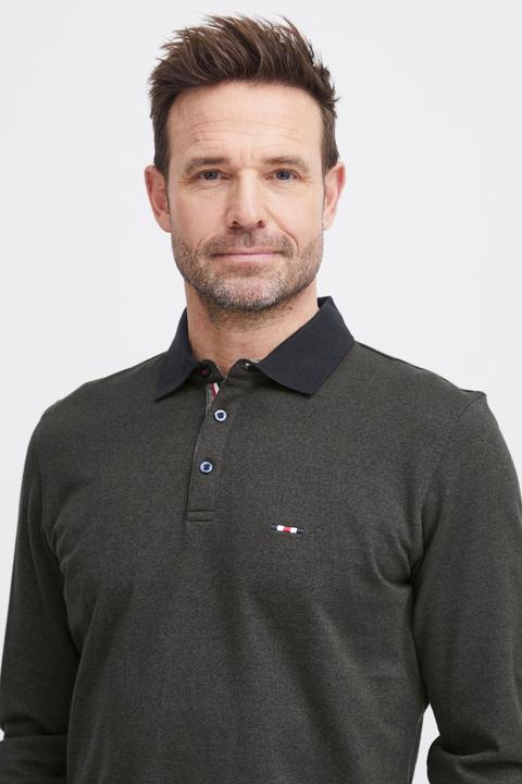 Actual product image FQ1924 FQPETER two tone polo pique LS 21900726 (3XL)