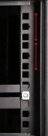Produktbild Extralink 4U 600X450 WALL-MOUNTED RACKMOUNT CABINET BLACK Wall mounted rack (4 HE, 19 Zoll Rack)