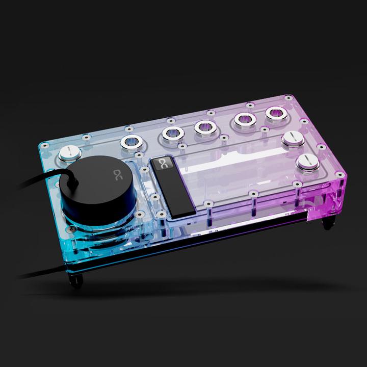 Actual product image Alphacool Core Distro Plate 240 Left with VPP Pump