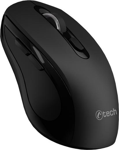 Image du produit C-Tech WLM-12BK/Ergonomick??/Optick??/Pro prav??ky/Bezdr??tov? USB + Bluetooth/??ern? (Sans fil)