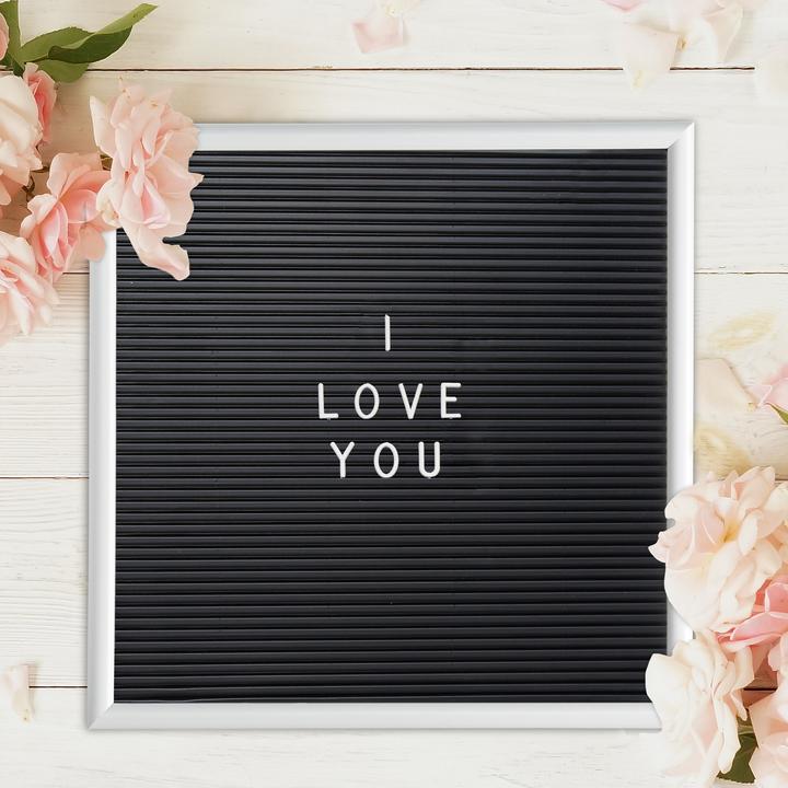 Actual product image Relaxdays Letterboard (Blackboard, 30 x 30 x 2 cm)