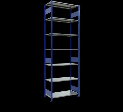 Immagine prodotto Schulte Lagertechnik Sistema di scaffalature di base senza viti MULTIplus150 con ripiani di lunghezza