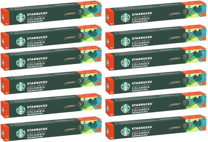 Produktbild Starbucks Kaffeekapseln Colombia Medium Roast 12 x 10 Stück (10 x Port.)