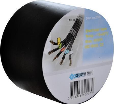 Stokvis Tapes STOKVIS PVC insulating tape 50 mm x 20 m, assorted
