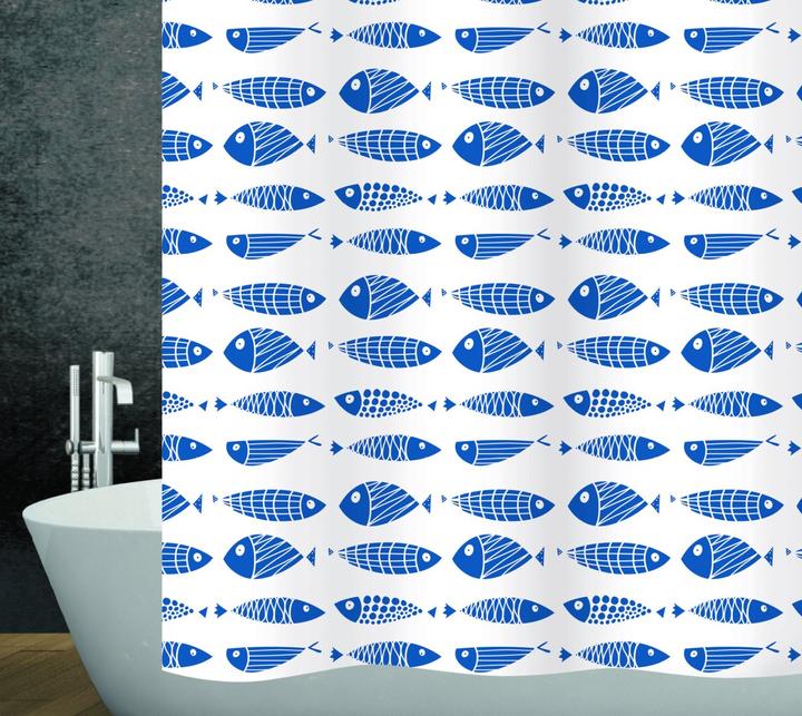 Image du produit Diaqua Rideau de douche textile Scuby (120 x 200 cm)
