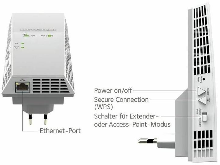 Actual product image Netgear EX6250 (1300 Mbit/s, 450 Mbit/s)