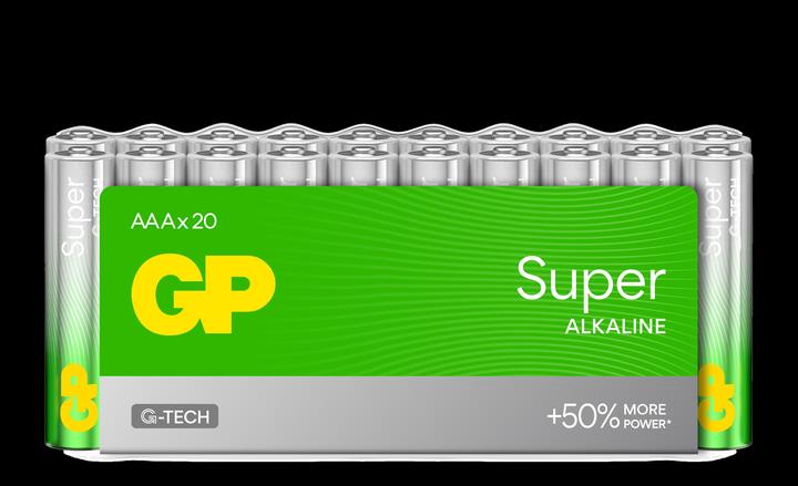 Produktbild GP Batteries Batteries Super Alkaline AAA 1.5v 20pce (20 Stk., AAA)