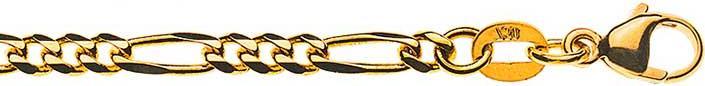 Produktbild Natsumi Schmuck Armschmuck Gelbgold 18K/750 Figaro 2.9mm (24 cm, 750/18 K Gelbgold)