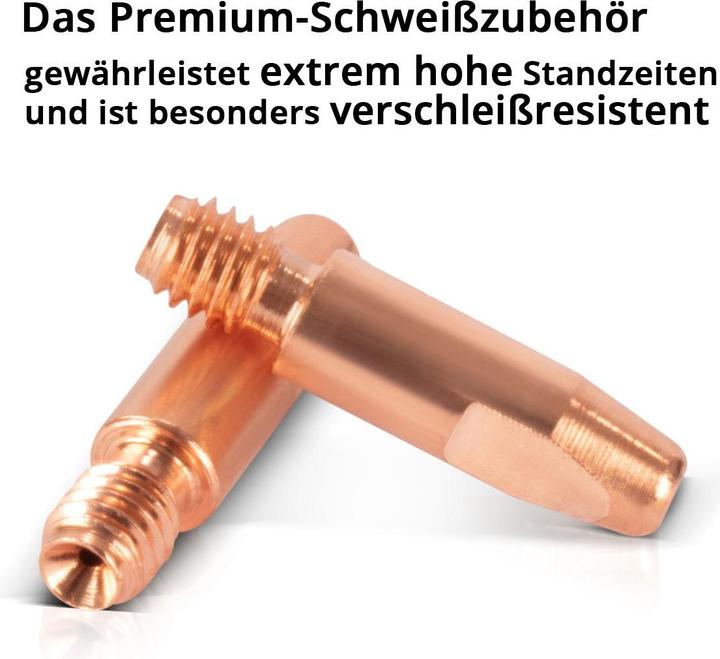 Produktbild Stahlwerk Stromdüsen für Aluminium AK25 MB25 MIG MAG Kontaktdüsen M6x28 1,0 mm