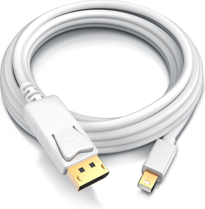 Produktbild CSL Mini DisplayPort zu DisplayPort Kabel - Audio Video Kabel - FullHD - kompatibel Apple Lenovo Surface (3 m, DisplayPort)
