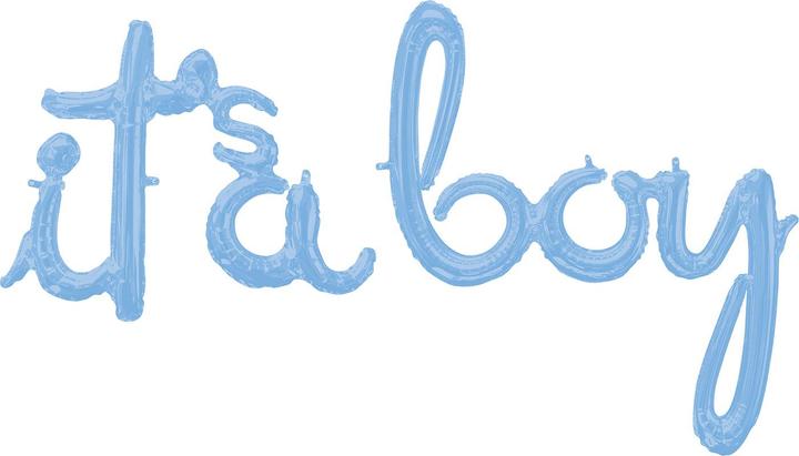 Immagine prodotto Anagram CI: Frasi Frase Scritta It's A Boy Pastel Blue