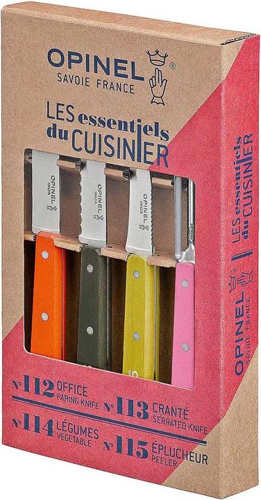 Image du produit Opinel 001452 Set de couteaux de cuisine Couleur Primavera 4 pièces (9.60 cm)