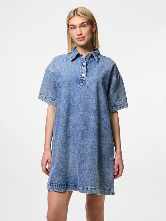 Actual product image Pieces Pckenya Ss A-Shape Denim Dress Noos Bc (S)