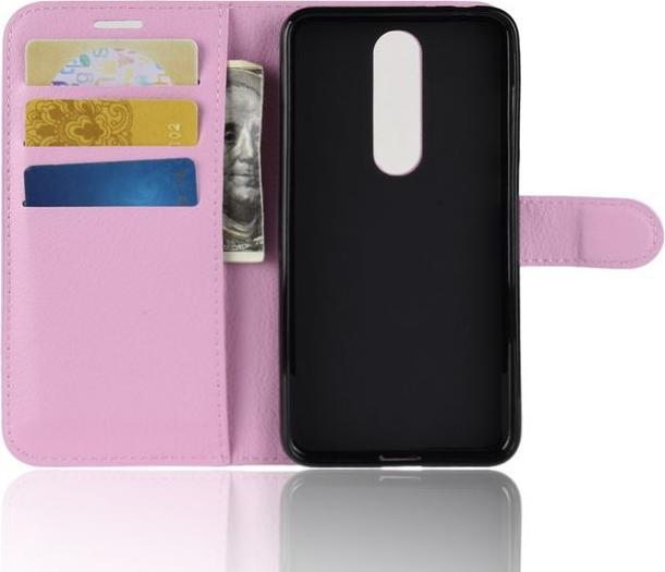 Actual product image MU Classic Litchi Leather Bookcover Series (Nokia 5.1 Plus)