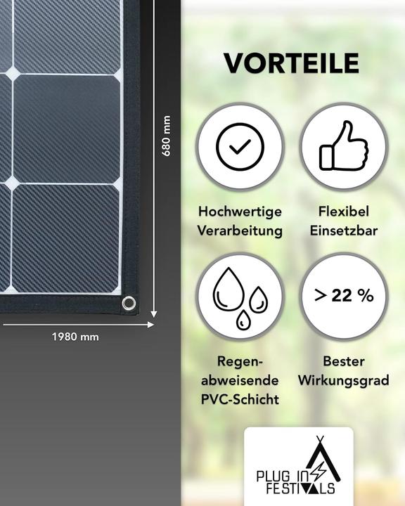 Produktbild Plug-in Festivals Solarmodul (220 W)