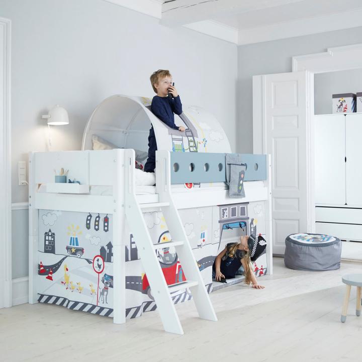 Actual product image Flexa Sloping ladder and post for half height bed