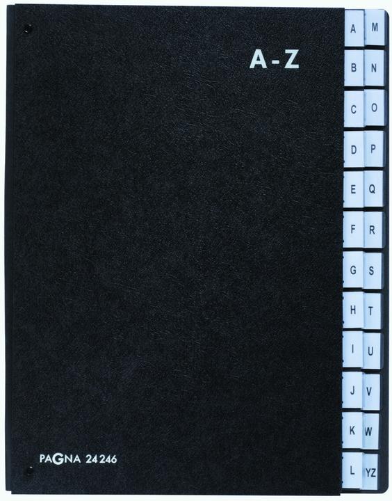 Pagna Pultordner, DIN A4, 24 F„cher, A - Z, schwarz (A4, 1 x)