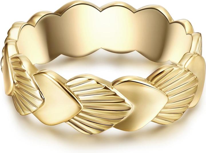 Actual product image Lulu & Jane Ladies ring shell brass - 35142 (52)