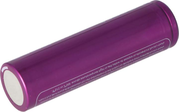 Actual product image Efest Battery Purple IMR 18650 maximum 35A current output (Flat Top) incl. battery protection box (1 pcs., 18650, 3000 mAh)